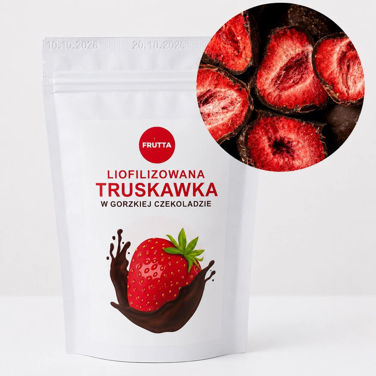 Truskawka w gorzkiej czekoladzie