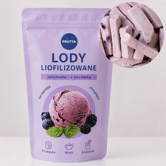 Liofilizowane lody Jagoda-Jeżyna