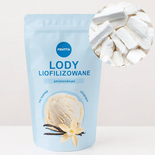 Liofilizowane lody śmietankowe (plombir)