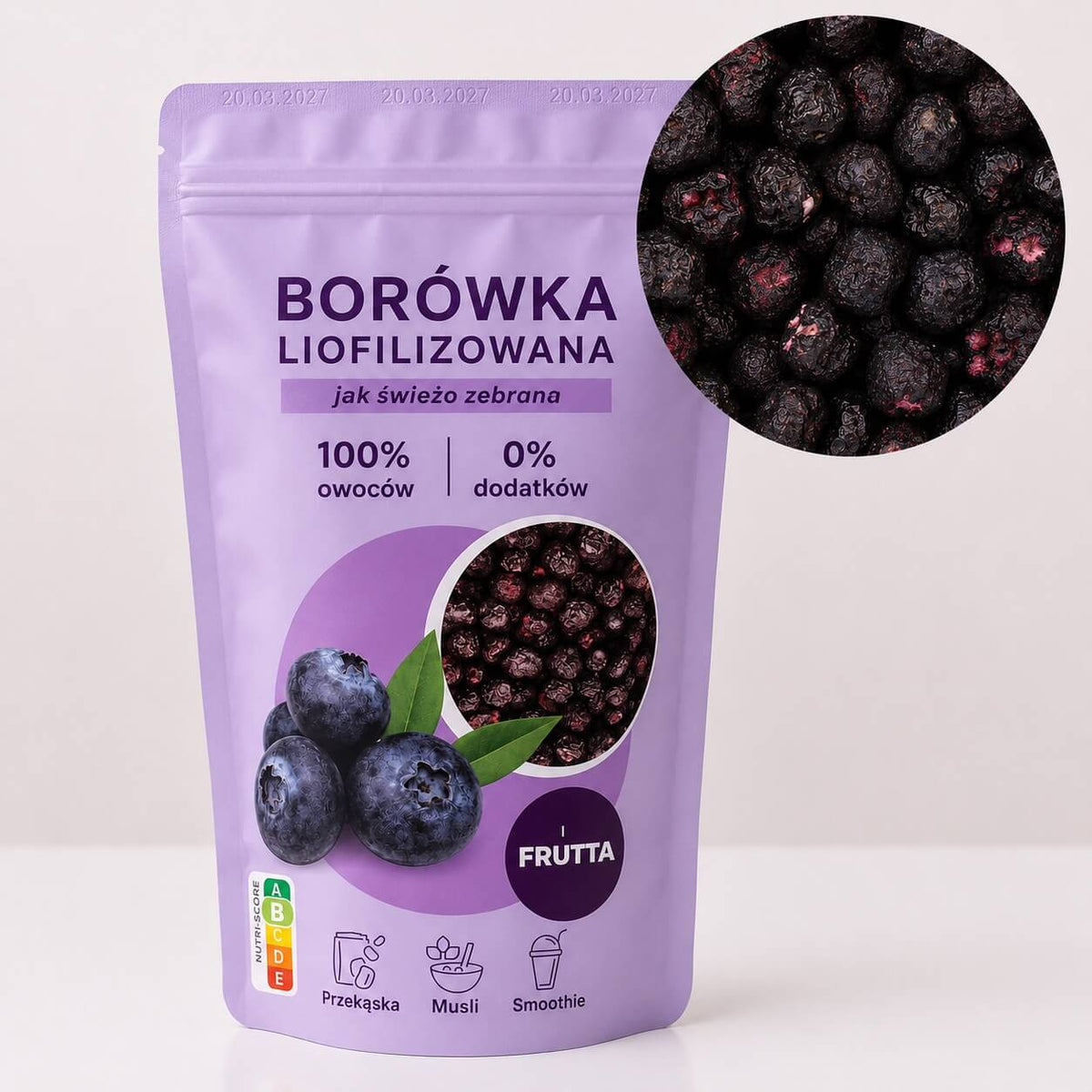 Borówka amerykańska liofilizowana