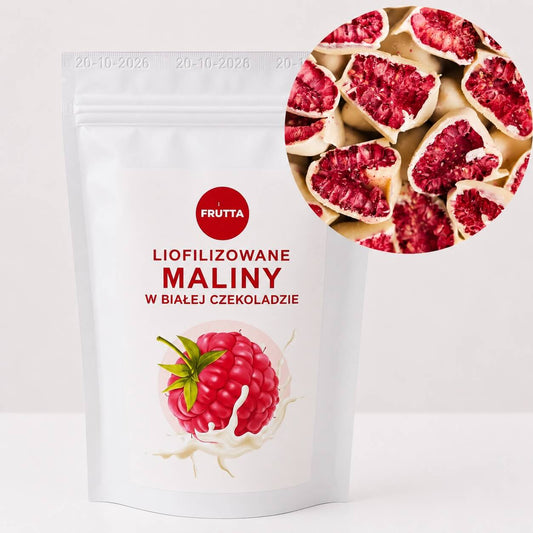 Malina w białej czekoladzie