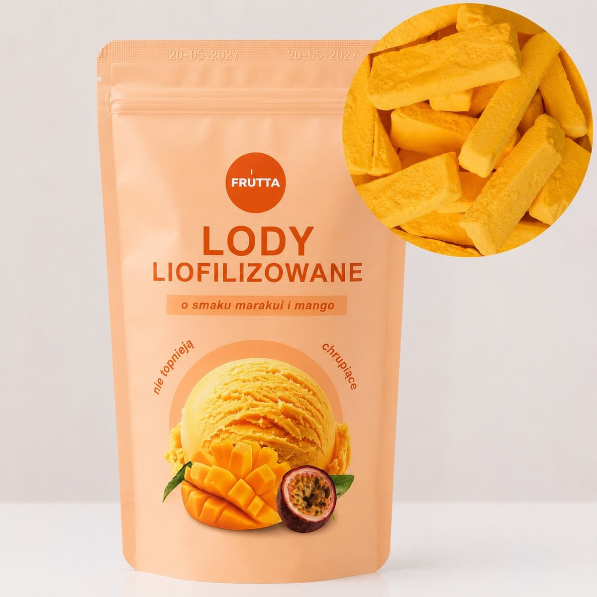 Liofilizowane lody Mango-Marakuja