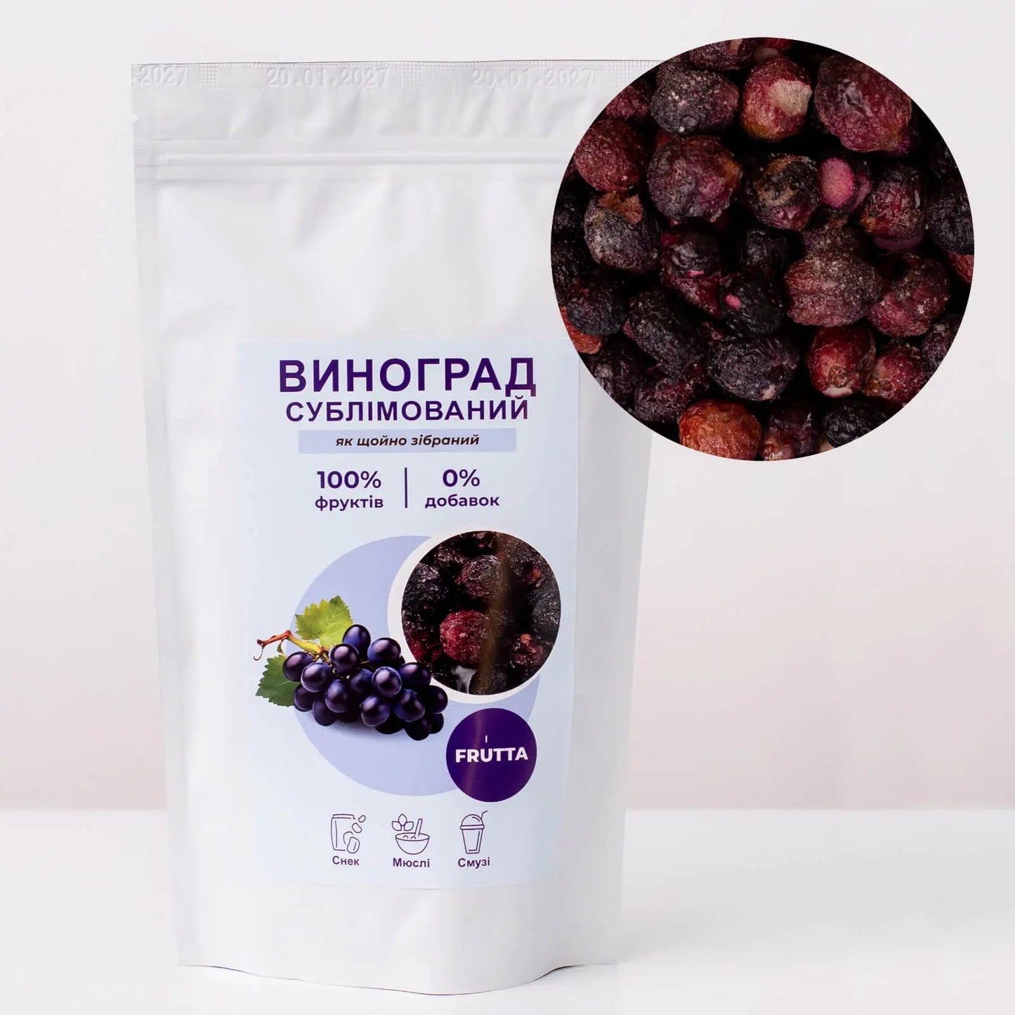 Winogrono liofilizowane