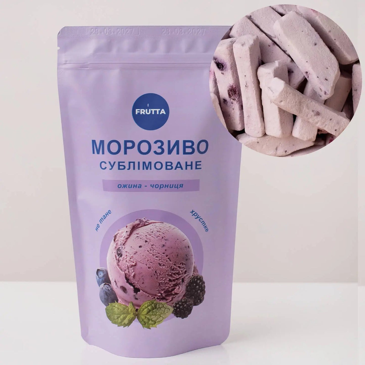 Liofilizowane lody Jagoda-Jeżyna