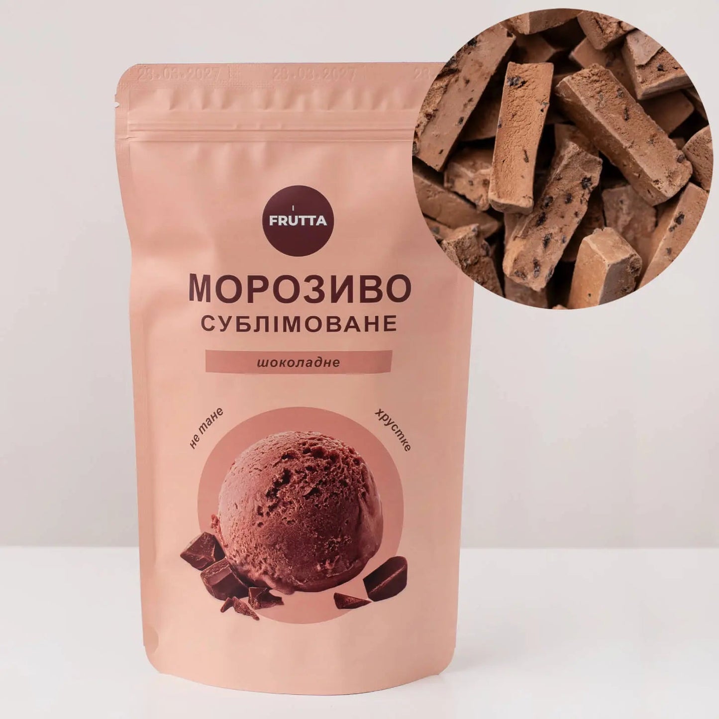Liofilizowane lody czekoladowe