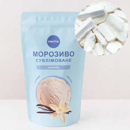 Liofilizowane lody śmietankowe plombir