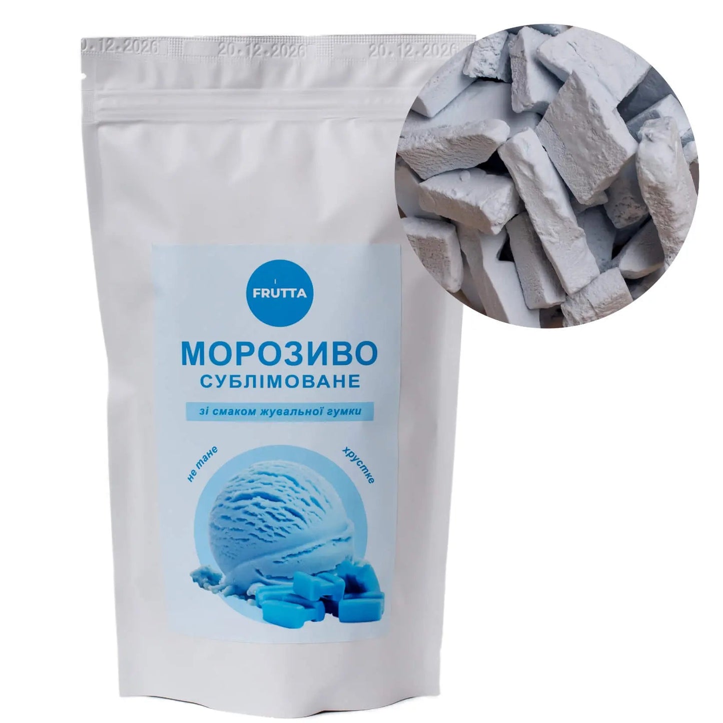 Liofilizowane lody Bubble Gum