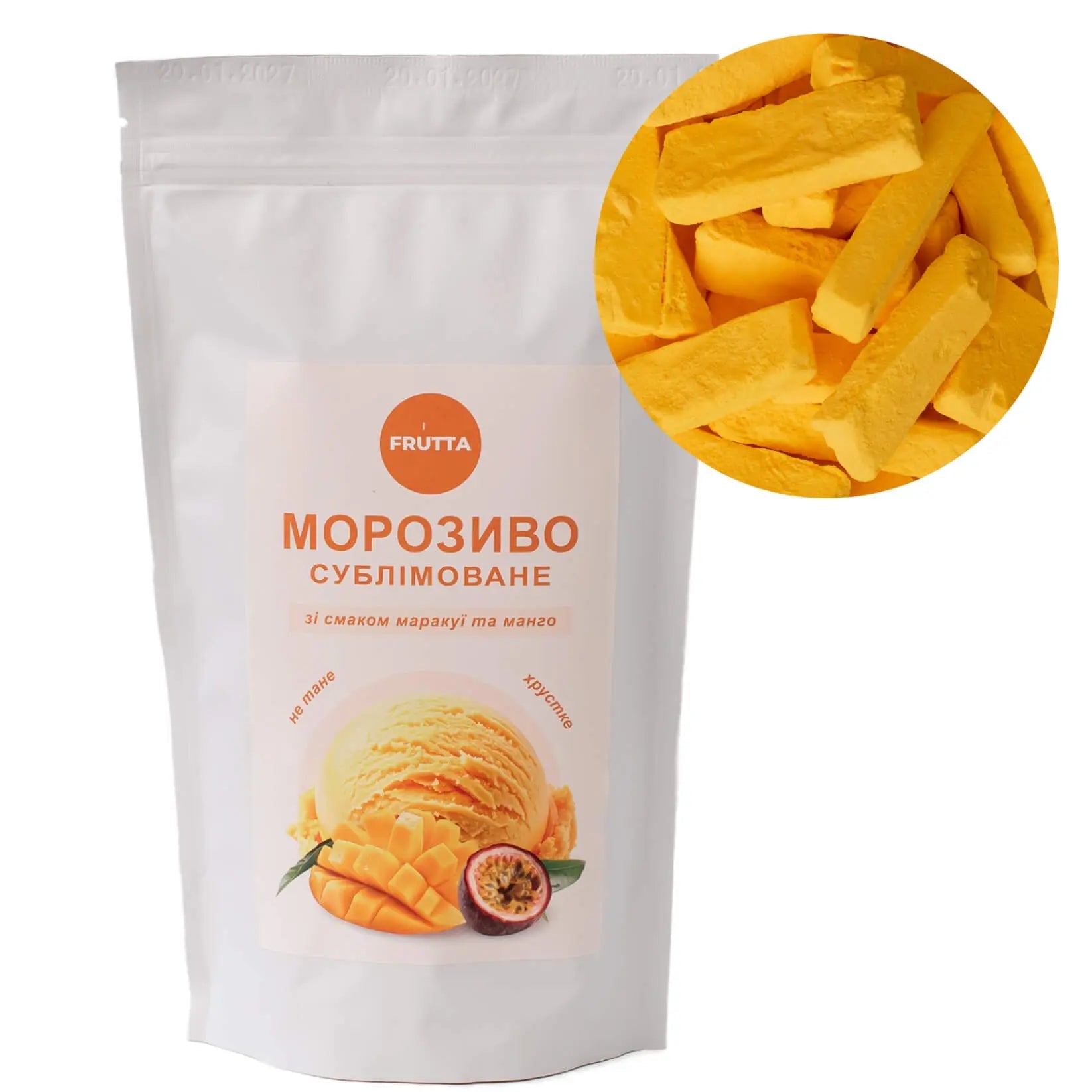 Liofilizowane lody Mango-Marakuja