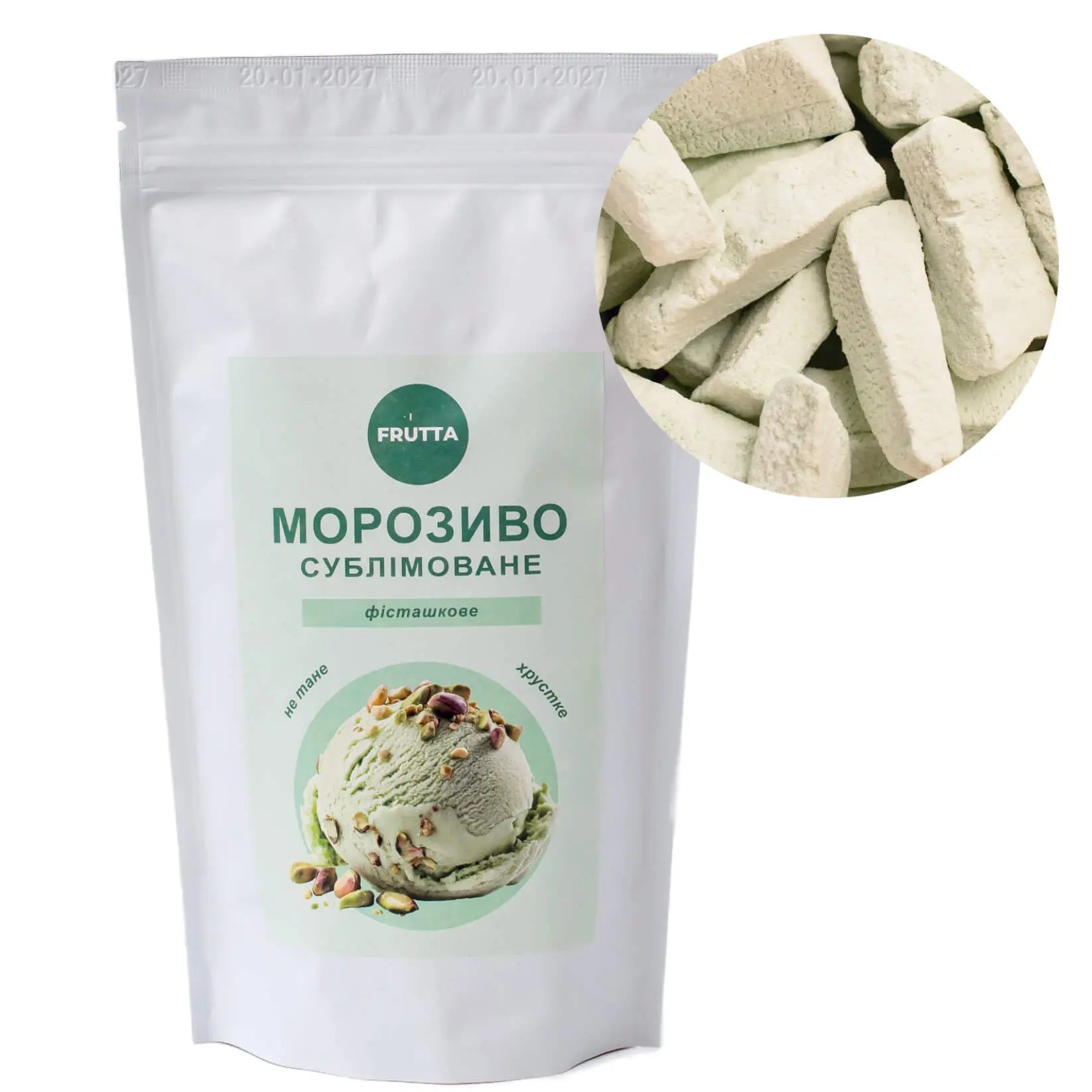 Liofilizowane lody pistacjowe