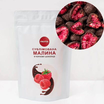 Malina w gorzkiej czekoladzie
