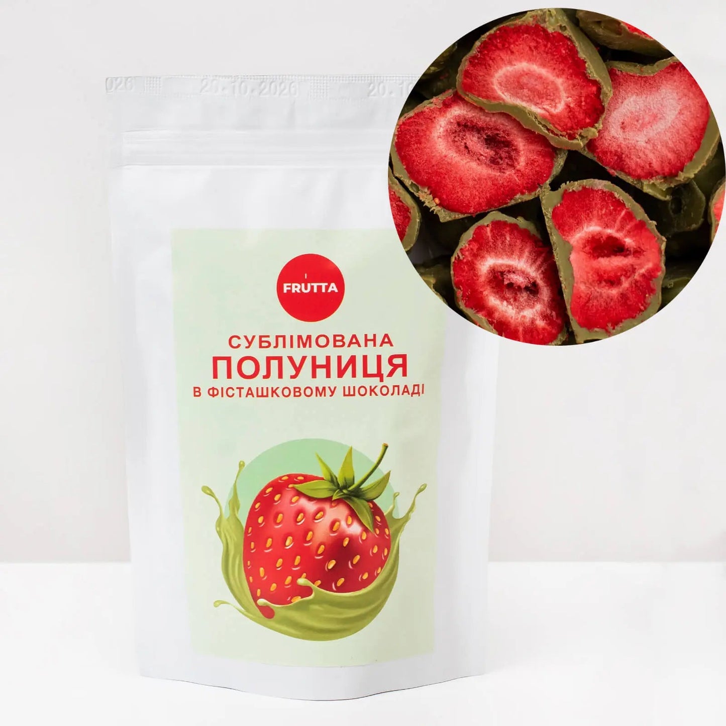 Truskawka w czekoladzie pistacjowej