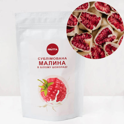Malina w białej czekoladzie