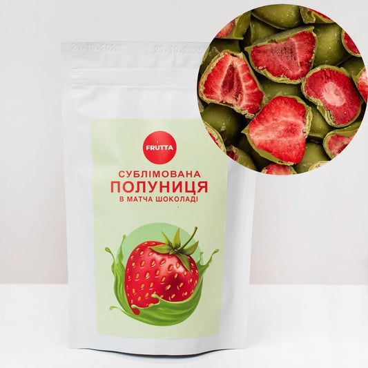 Truskawka w czekoladzie matcha
